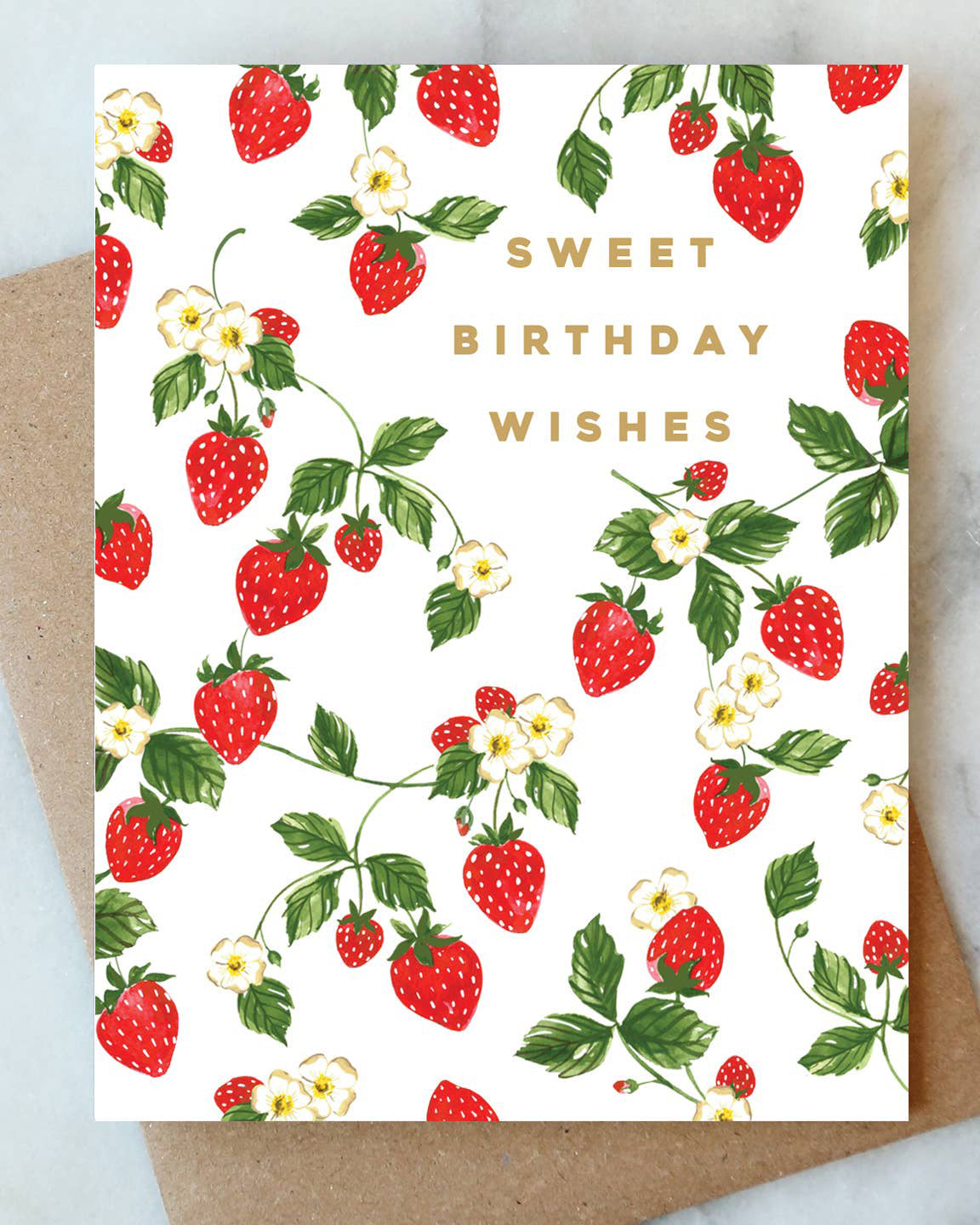 Strawberry Birthday Greeting Card