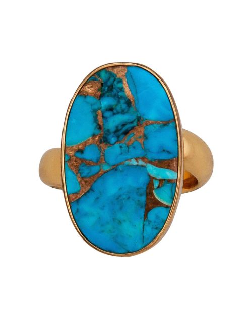 Alchemia Copper Infused Turquoise Adjustable Ring