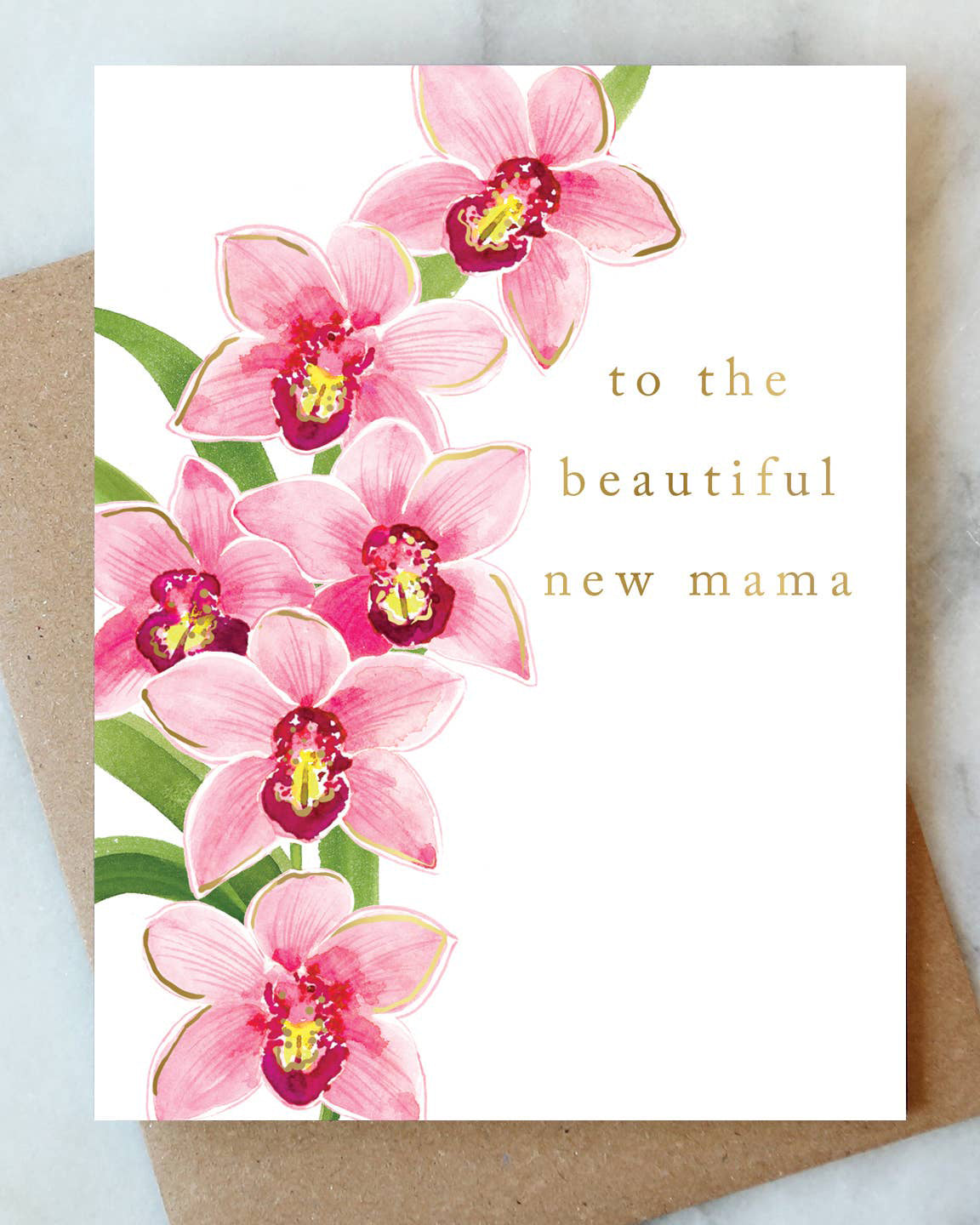 Orchid Mama Greeting Card