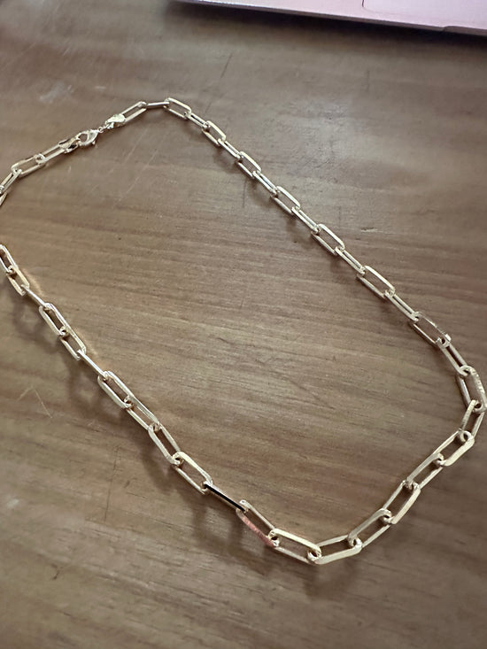 18" Paperclip Chain Necklace