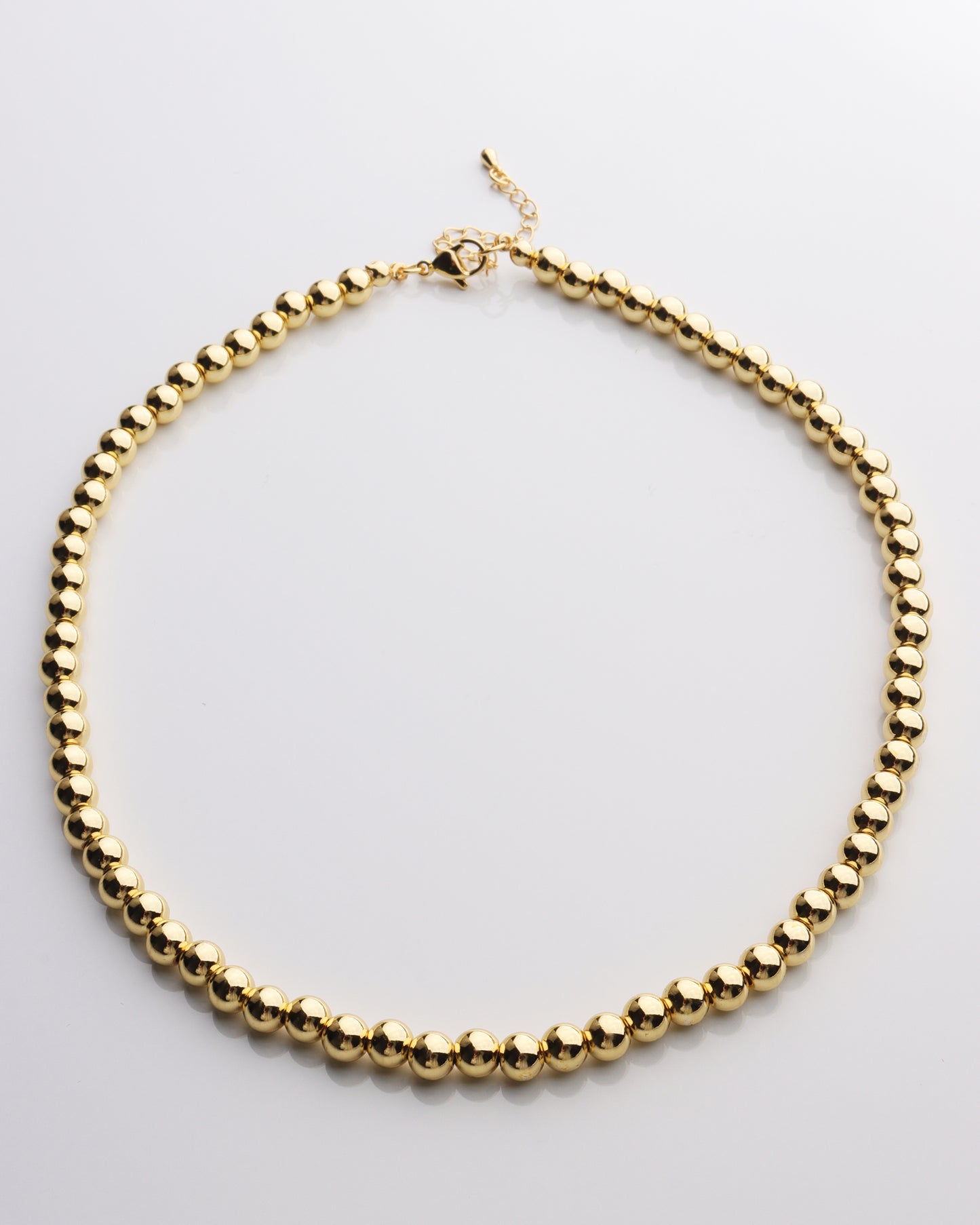 Large Gold Ball Bead Necklace