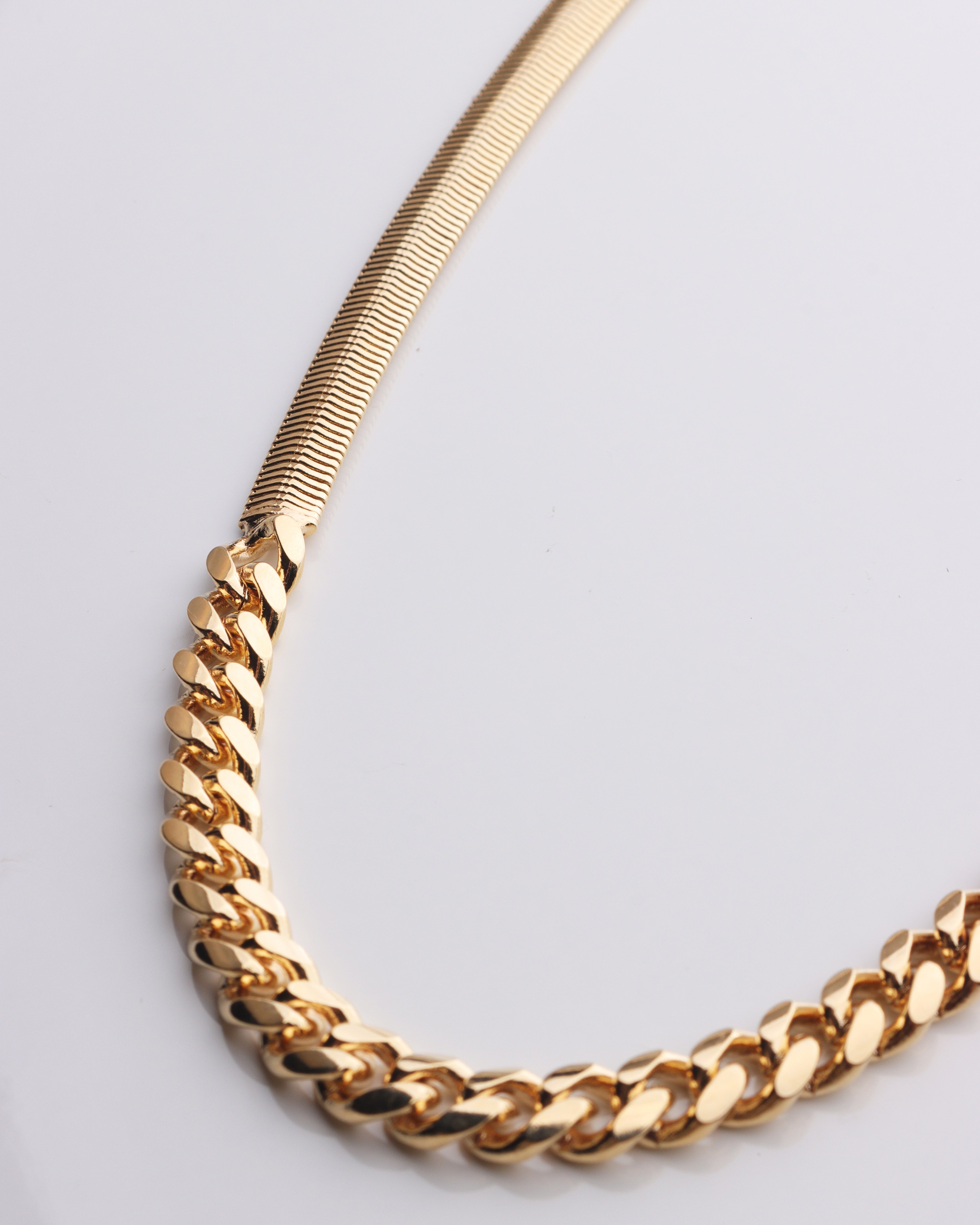 Wide Snake Chain Cuban Link Necklace – ish Boutique