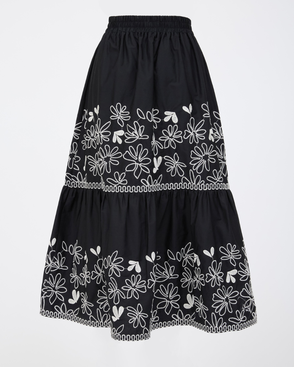 Eyelet Midi Skirt – ish Boutique