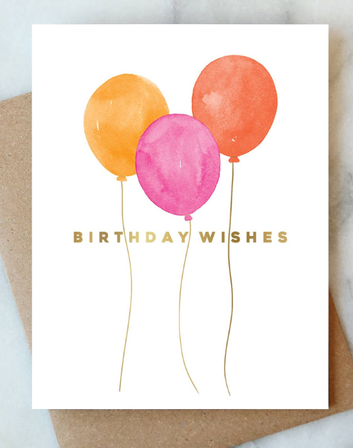 Balloons Birthday Greeting Card