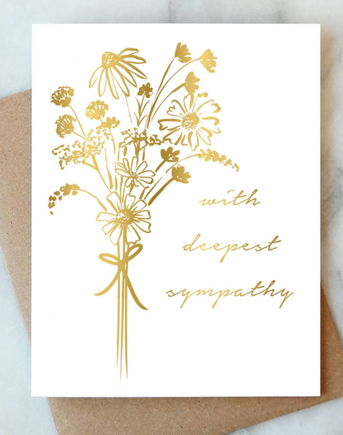 Bouquet Sympathy Greeting Card