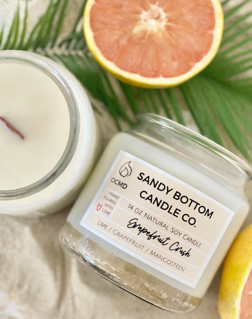 Grapefruit Crush Candle - Sandy Bottom Candle Co.