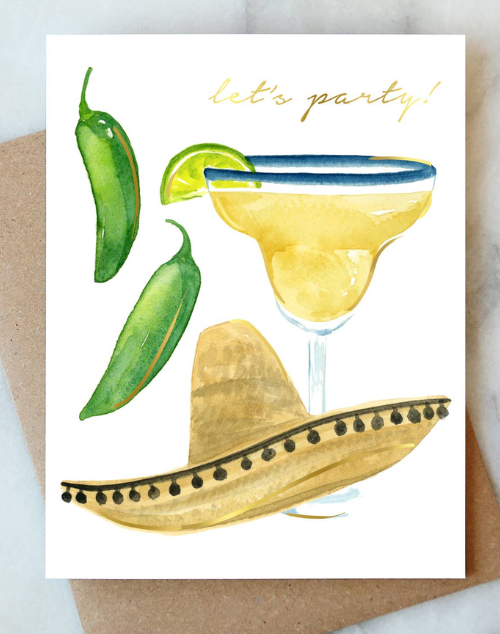 Let's Party Fiesta Greeting Card