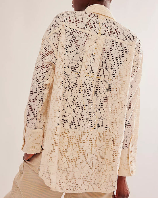 In Your Dreams Lace Button Down by Free People
