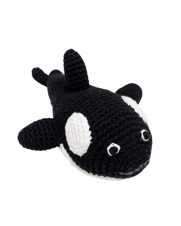 Beach Baby Toy Orca Rattle by Pebble