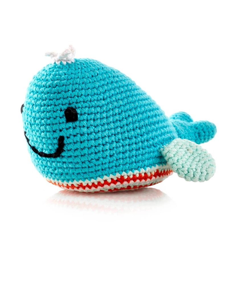 
                  
                    Baby Whale Turquoise Toy Rattle by Pebble
                  
                