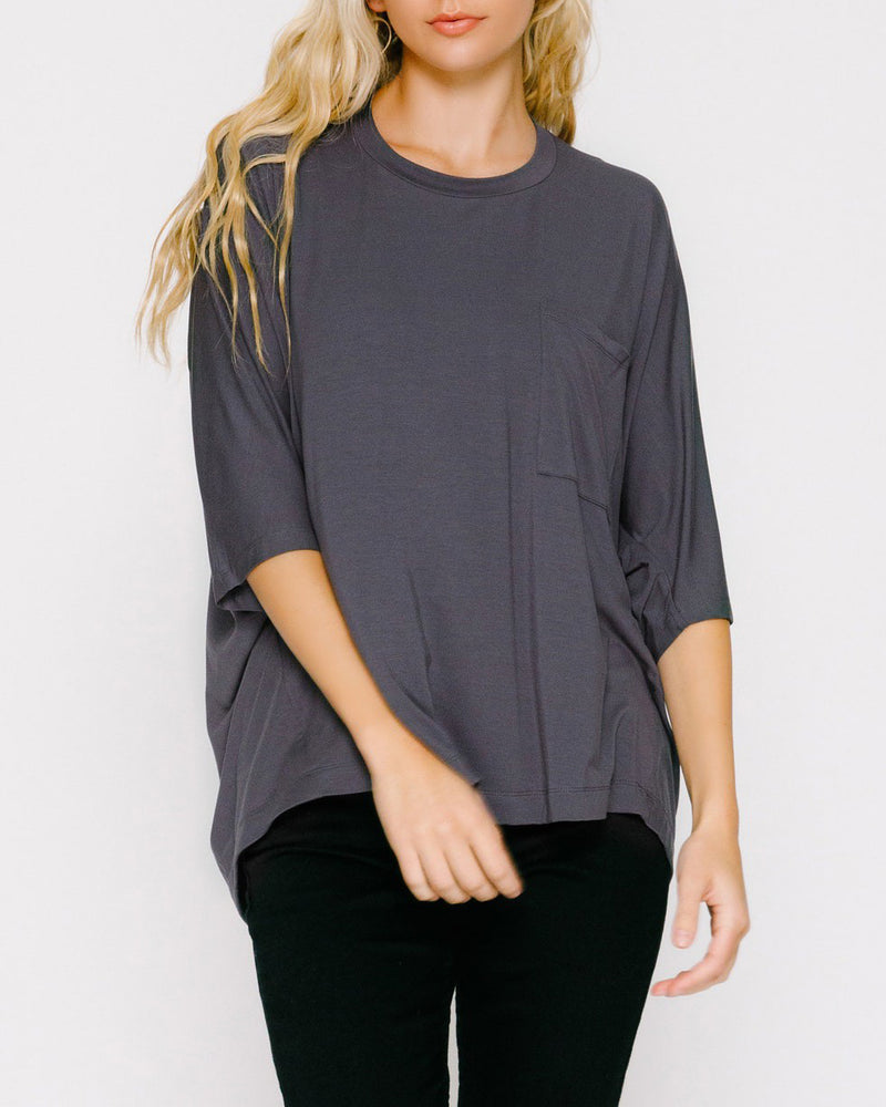 
                      
                        Basic Flowy Pocket Tee
                      
                    