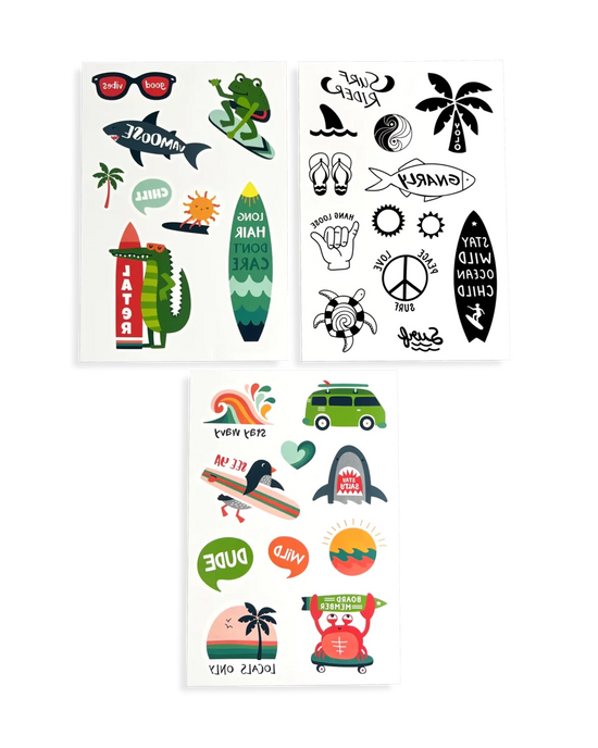 Load image into Gallery viewer, Mini Temporary Tattoos - Beach Days
