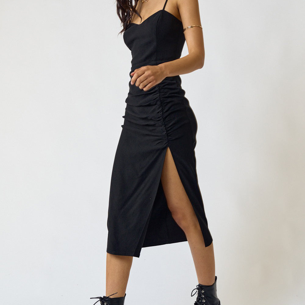 
                  
                    After Dark Ruched Midi Dress
                  
                