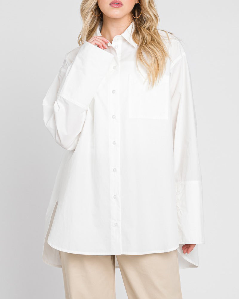 
                  
                    Krista Wide Sleeve Button Down
                  
                