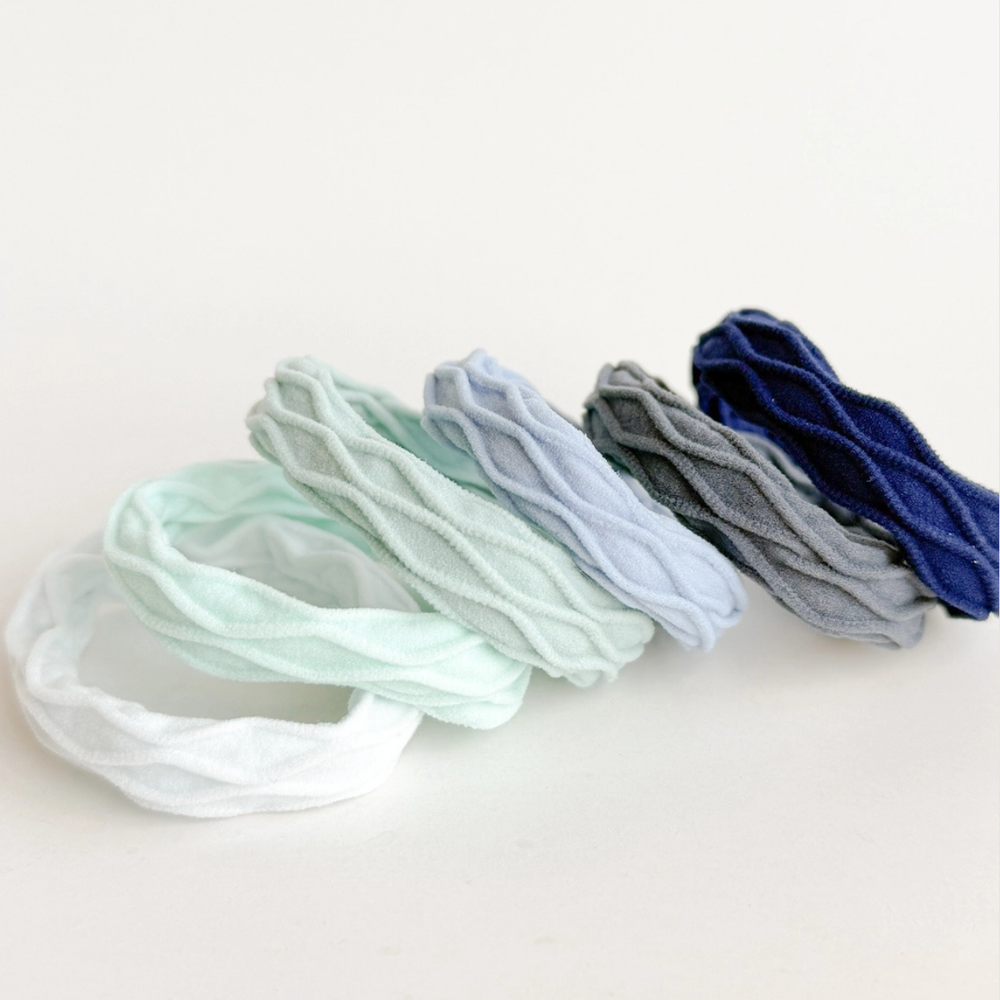 Coastal Wavy Seamless Hair Ties (Set of 6)