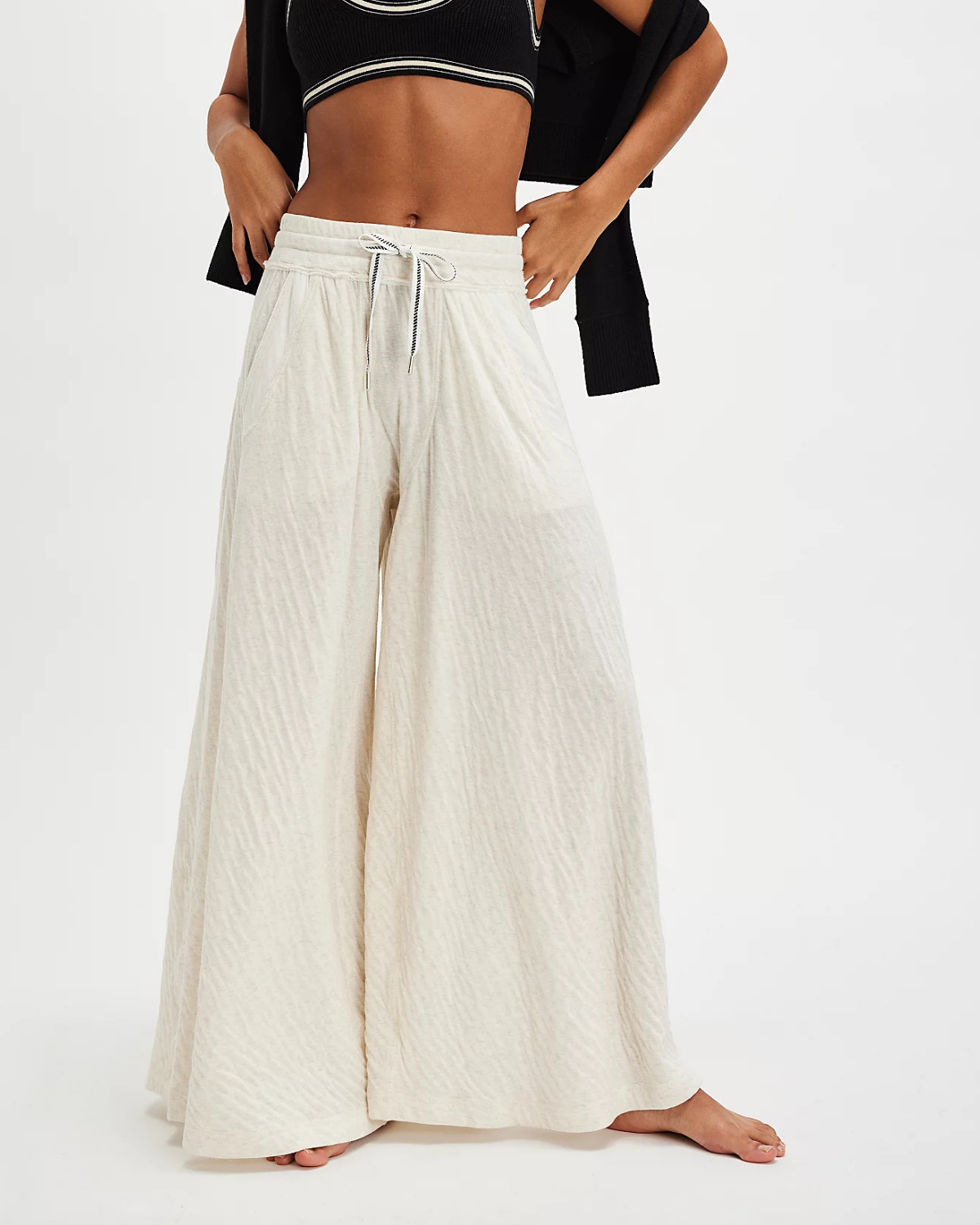 Wait A Minute Wide Leg Pants by Free People