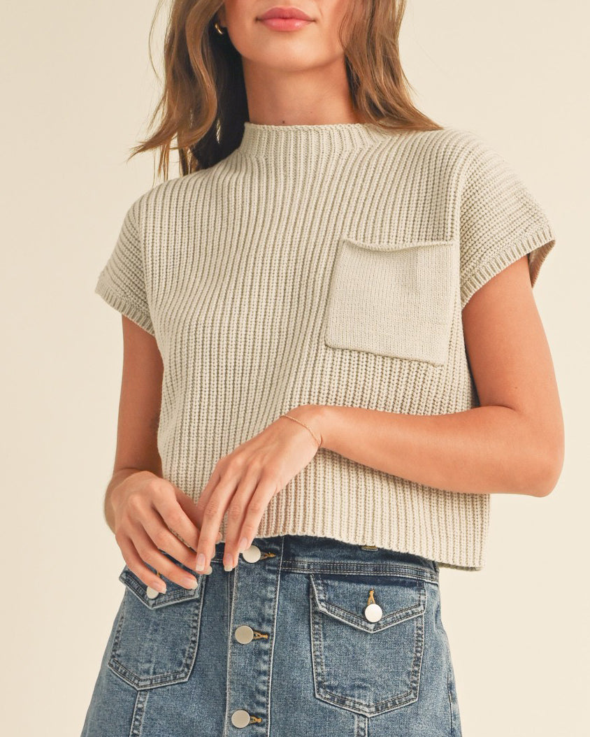 Everly Knit Sweater Top
