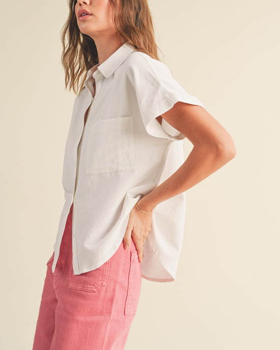 Madelyn Short Sleeve Button Down