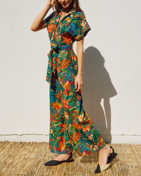 Sunny Serenity Button Front Jumpsuit