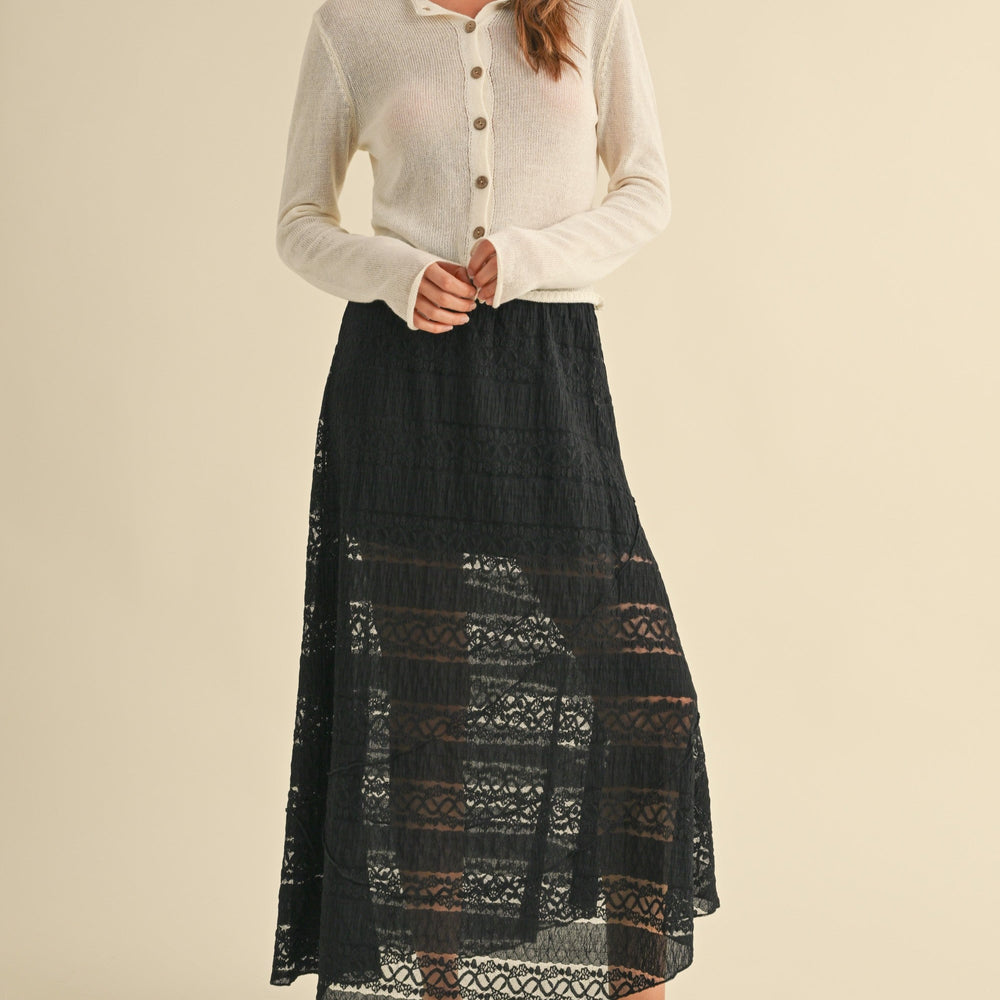 
                  
                    Ella Lace Midi Skirt
                  
                