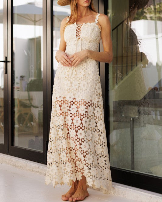 Daria Lace Midi Dress