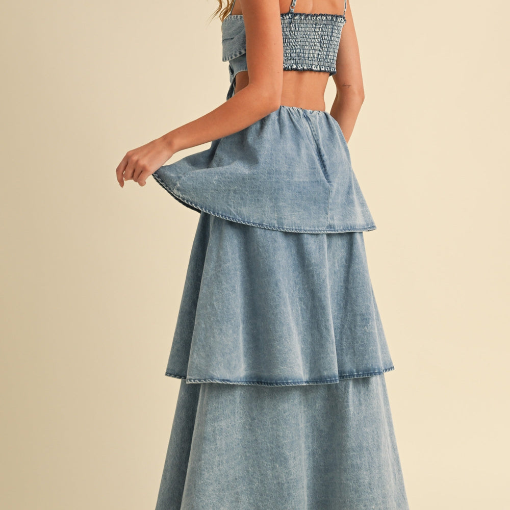 
                  
                    Ella Denim Maxi Dress
                  
                