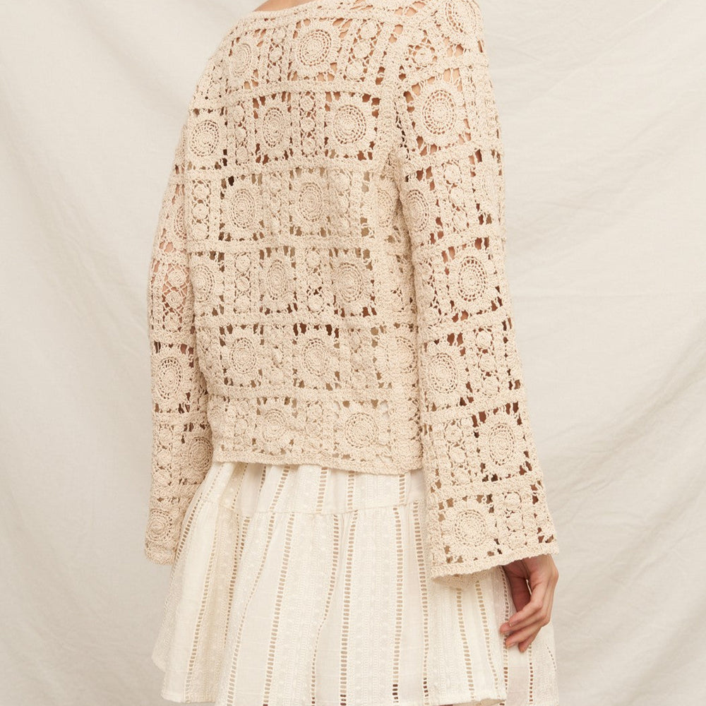
                  
                    Boho Crochet Long Sleeve Top
                  
                