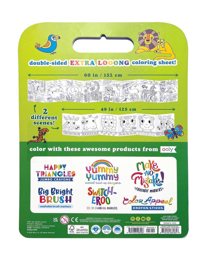 
                  
                    Color-A-Loong 5' Fold Out Coloring Book - Safari Family
                  
                