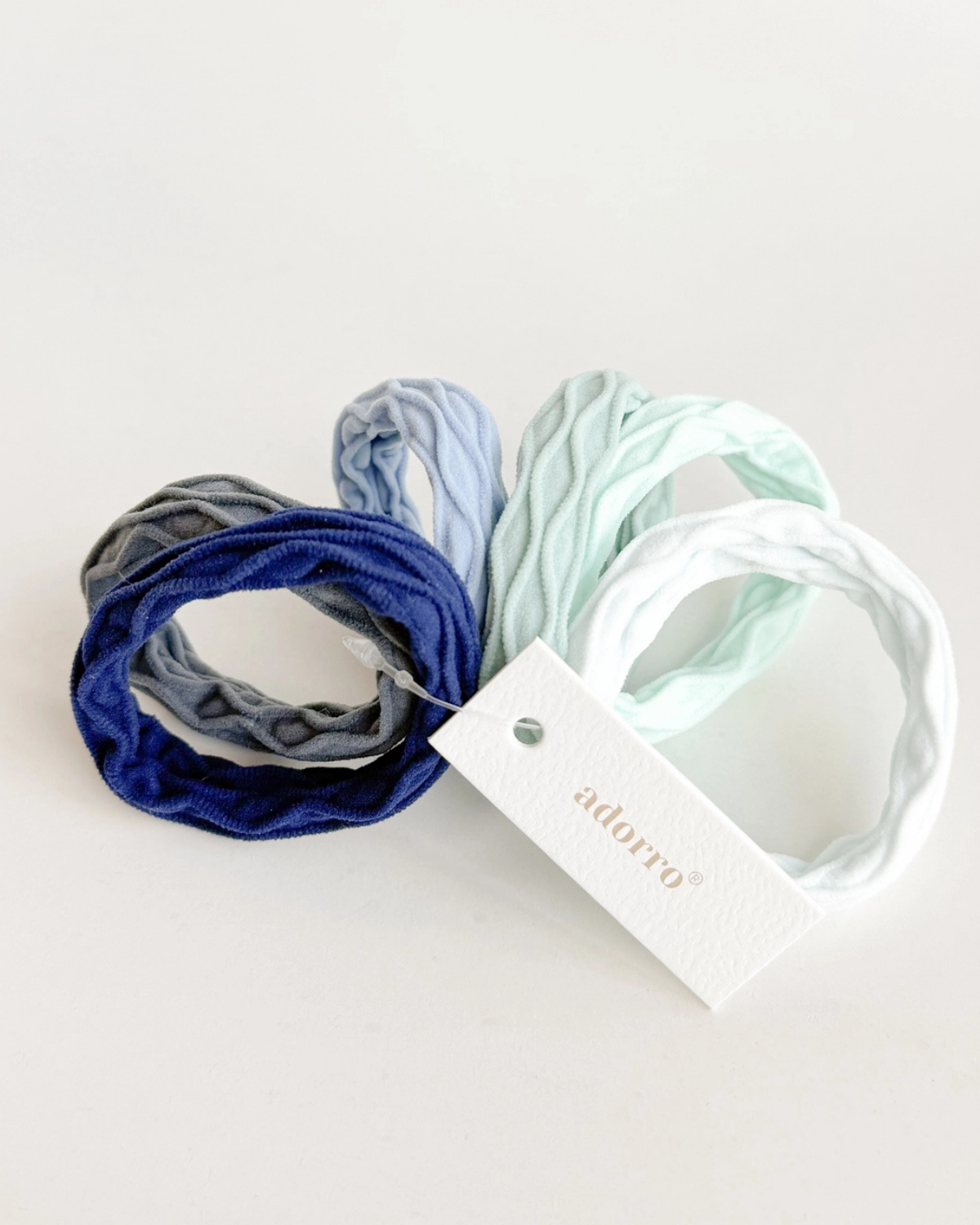 Coastal Wavy Seamless Hair Ties (Set of 6)