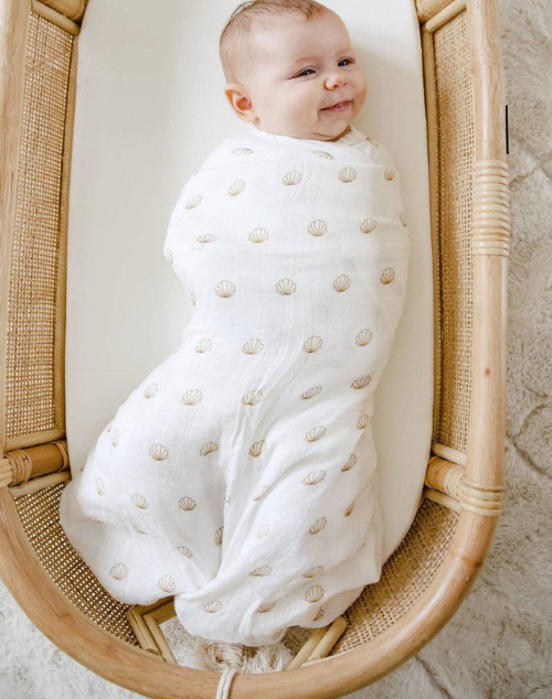 Nude Shell Bamboo Swaddle