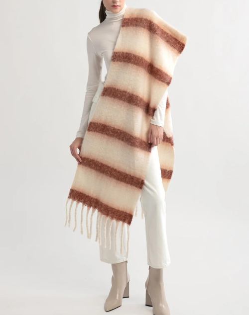 Autumn Striped Chunky Scarf