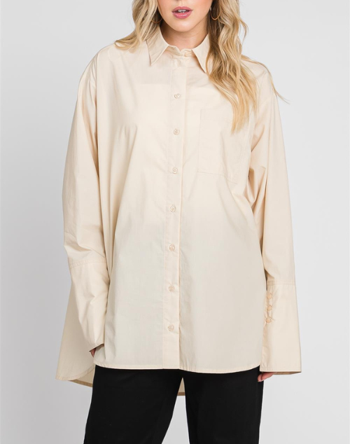 
                  
                    Krista Wide Sleeve Button Down
                  
                