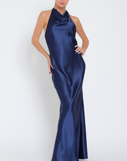 Serena Cowl Neck Satin Maxi Dress