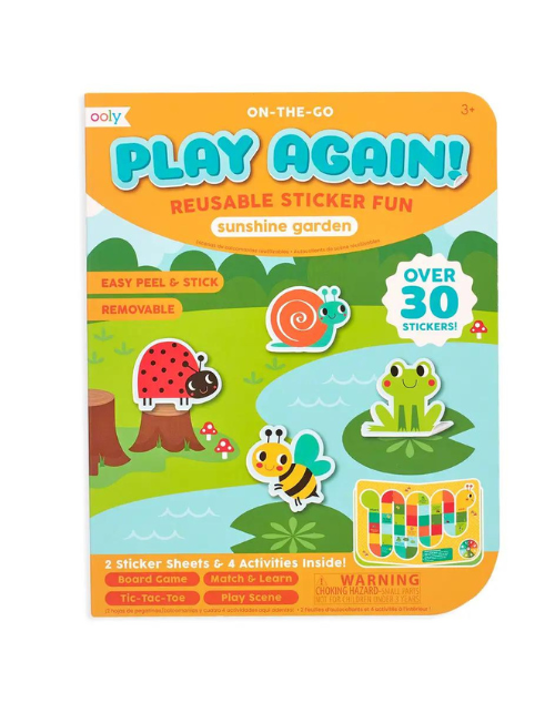 Play Again Reusable Sticker Fun- Sunshine Garden