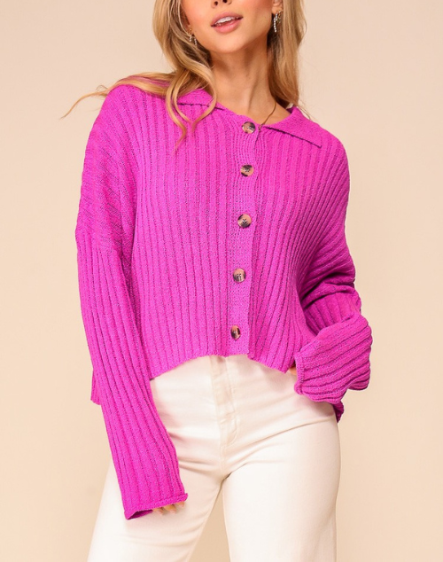 Malibu Chunky Ribbed Cardi