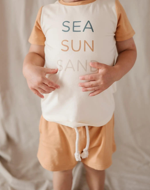 Sea Sun Sand Colorblock Tee