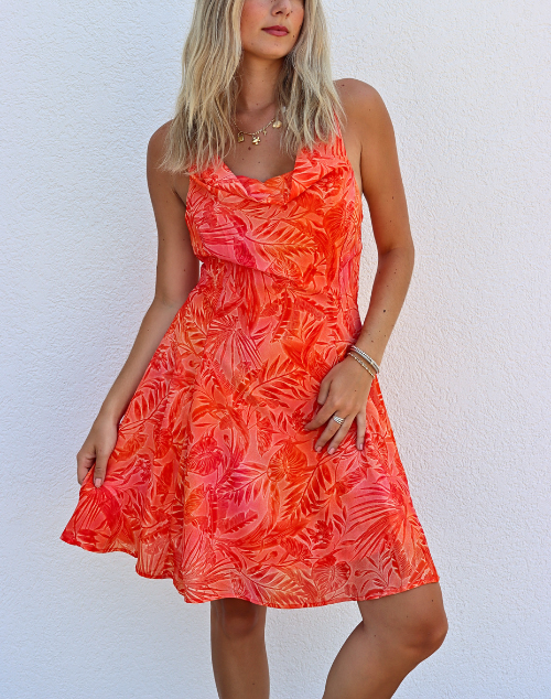 Isabella Bright Tropics Mini Dress