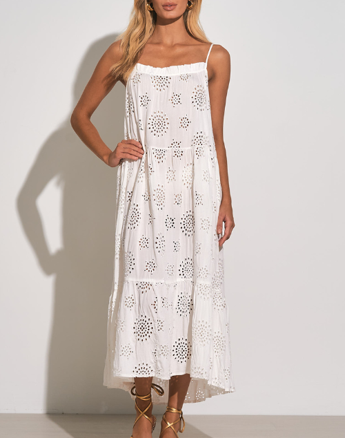 Load image into Gallery viewer, Illa Eyelet Maxi Dress Coverup by Elan

