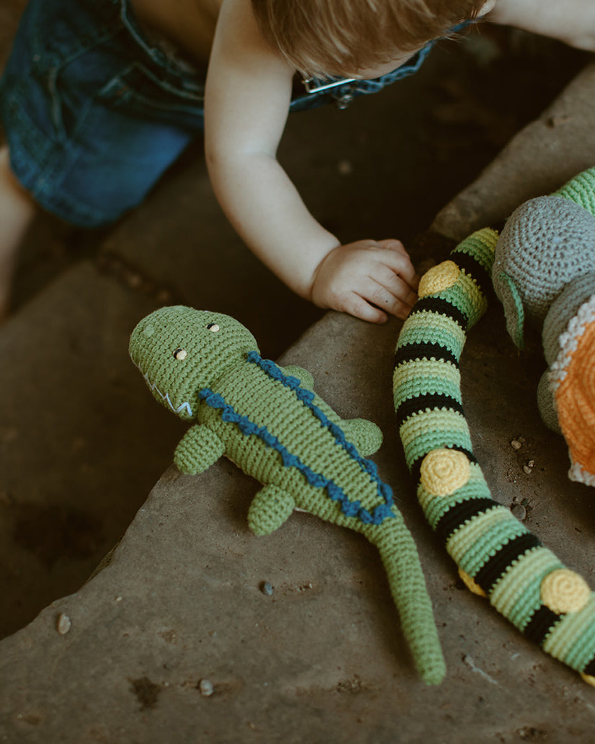 Plush Crocodile Kids Toy by Pebble