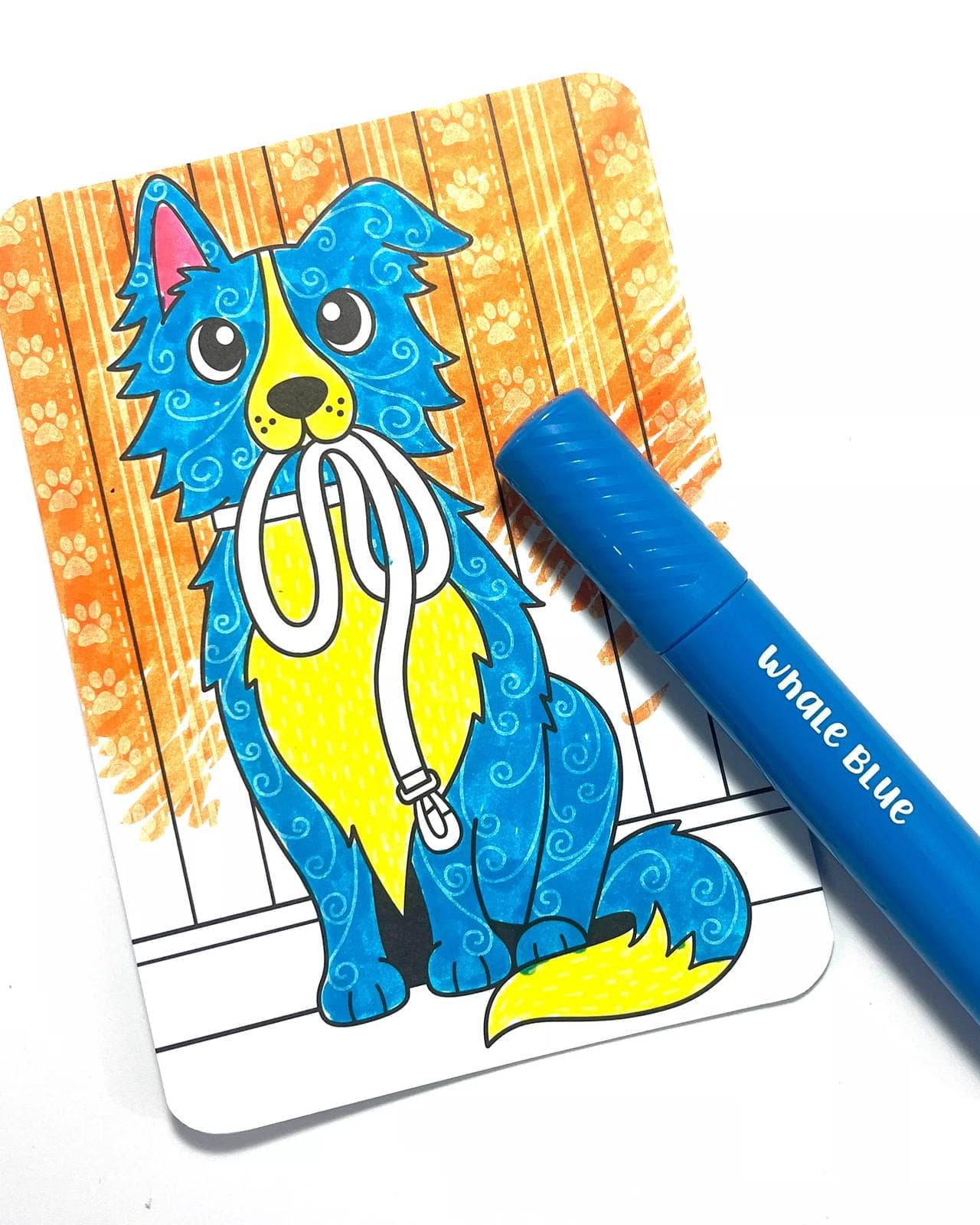 Undercover Art Hidden Patterns Coloring Activity - Dog Days