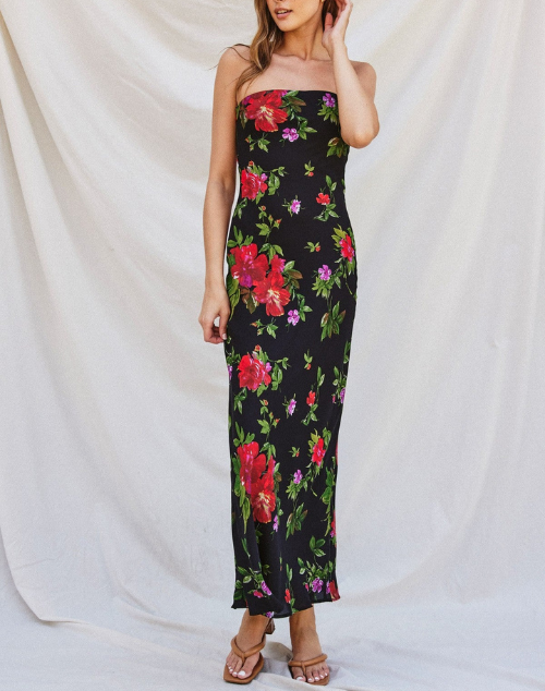 
                      
                        Midnight Dahlia Tube Midi Dress
                      
                    