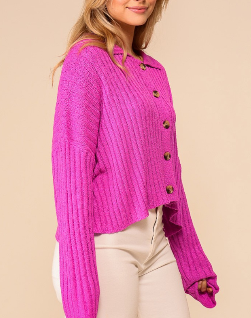 Malibu Chunky Ribbed Cardi