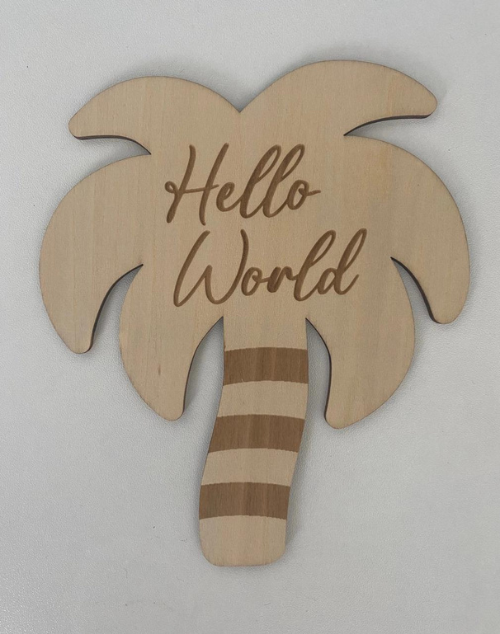 
                      
                        Hello World Palm Tree Plaque
                      
                    