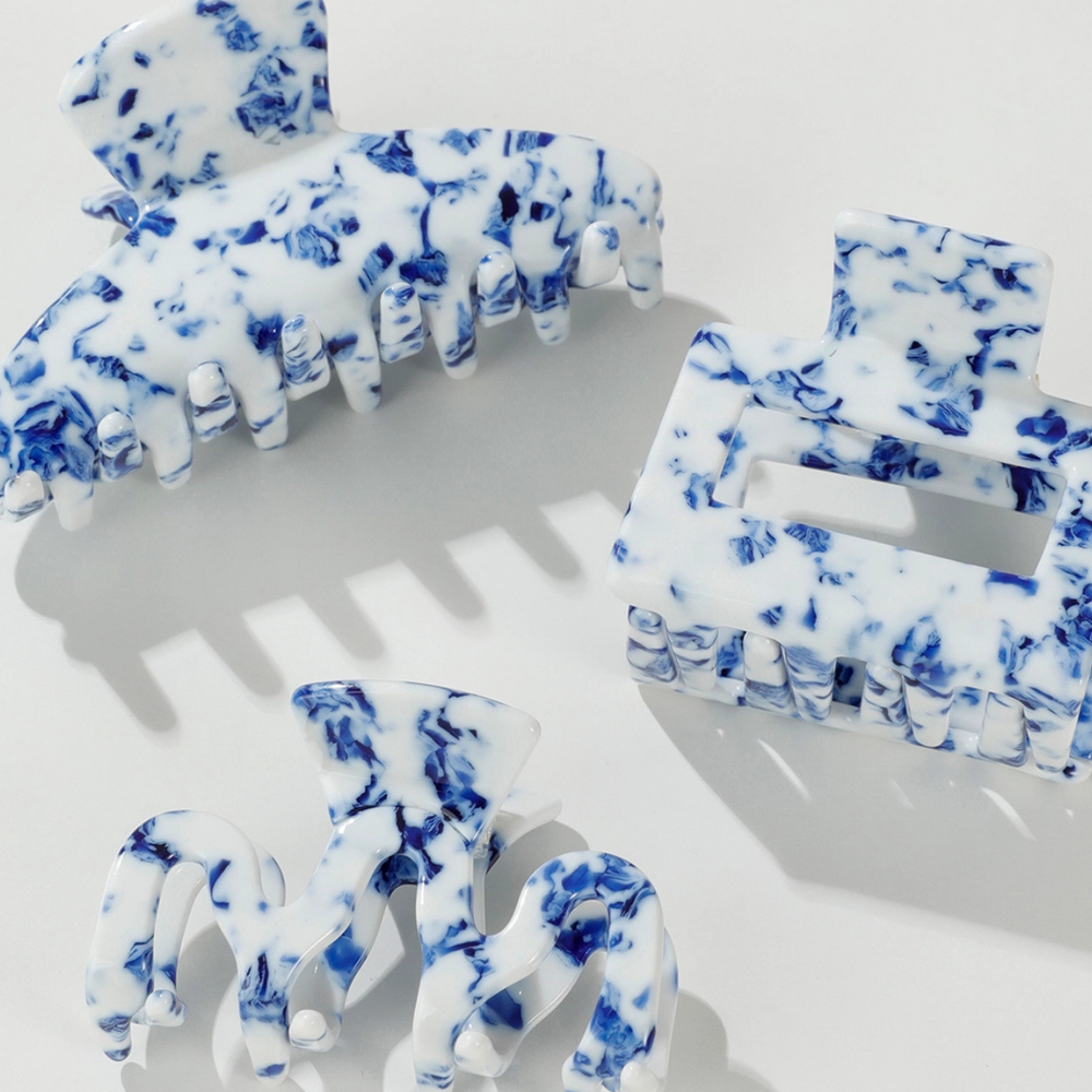 Coastal Blue Assorted Claw Clips