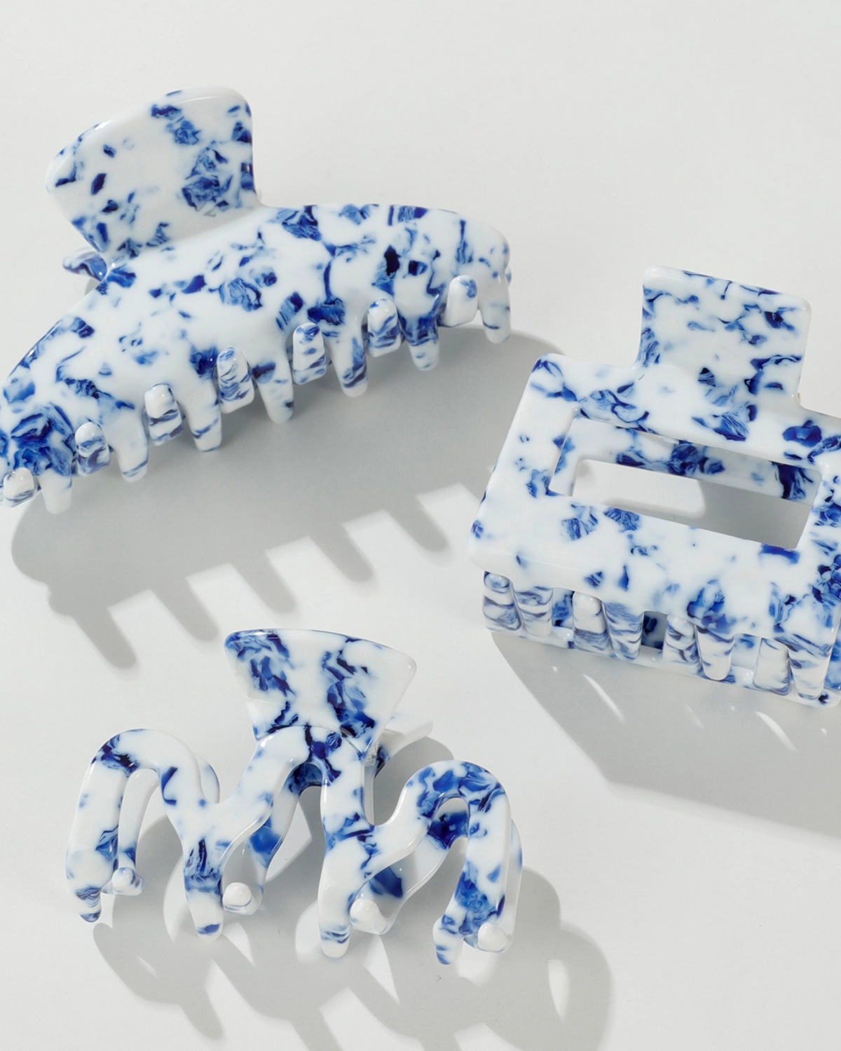 Coastal Blue Assorted Claw Clips