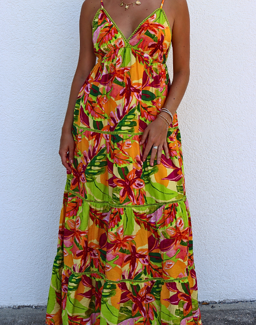 Rio Bright Tropics Maxi Dress