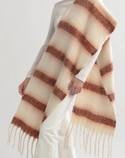 Autumn Striped Chunky Scarf