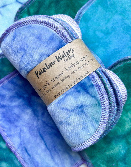 Mermaid 6-pack Tie Dye Organic Wipes