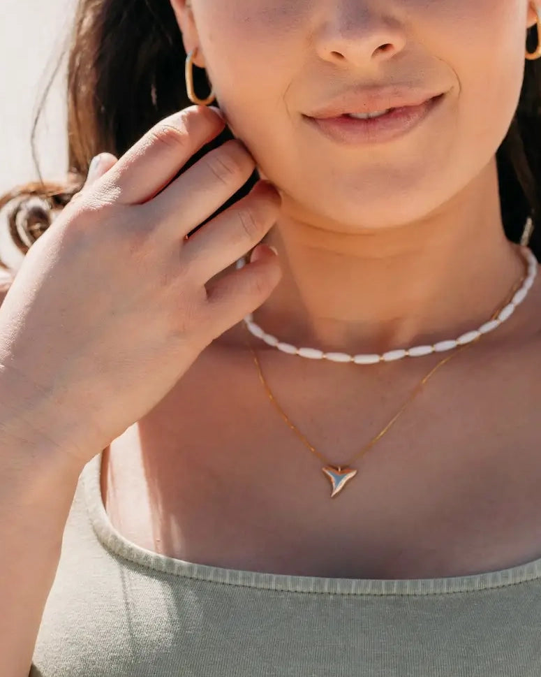 Shark Tooth Necklace by Salty Cali