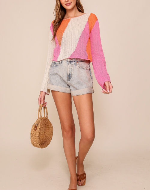 Harper Multi Color Wave Sweater